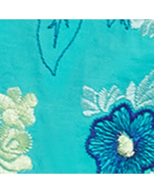 Vilebrequin Blue Embroidered Mistral Swim Shorts for men