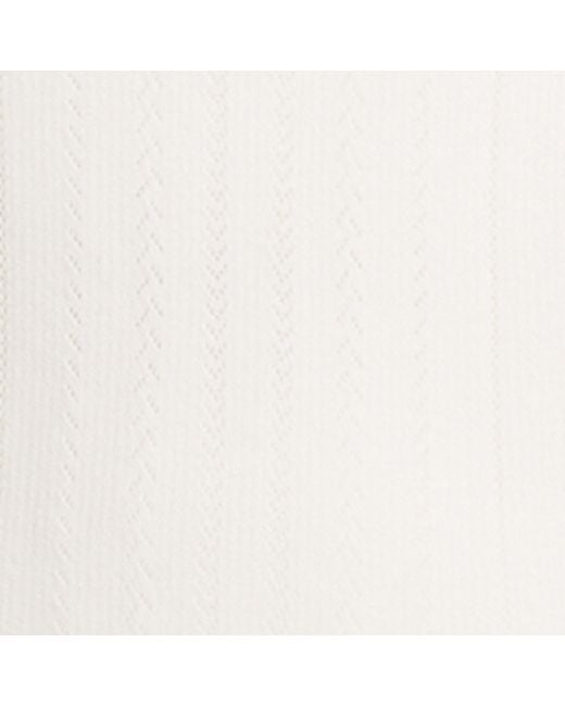 Eberjey White Pointelle Tank Top