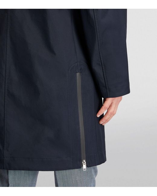 Yves Salomon Blue Hooded Parka Coat for men
