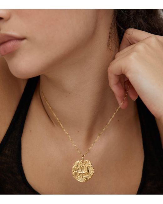 Monica Vinader Metallic Vermeil Coin Talisman Necklace