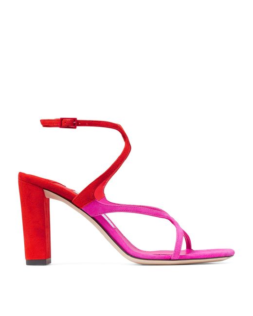 Jimmy Choo Pink Azie 85 Leather Heeled Sandals