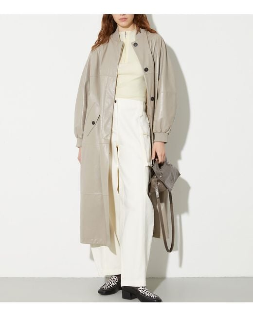 MAX&Co. White Cotton Cargo Trousers
