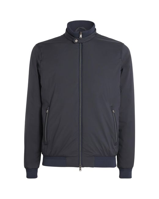 Herno Blue Bomber Jacket for men