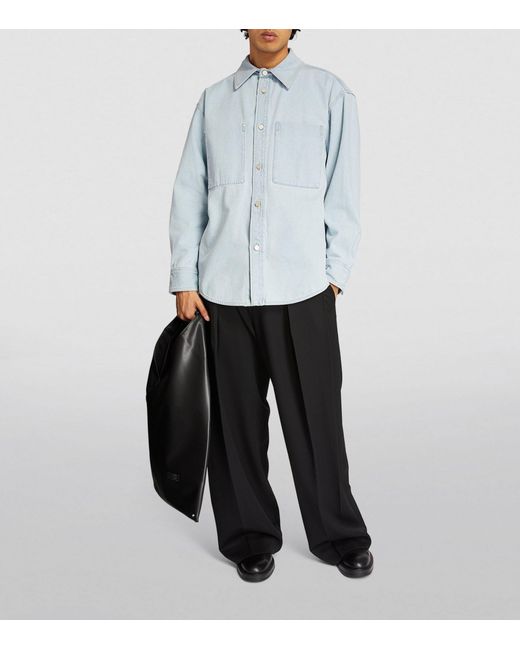 Wooyoungmi Blue Denim Overshirt for men