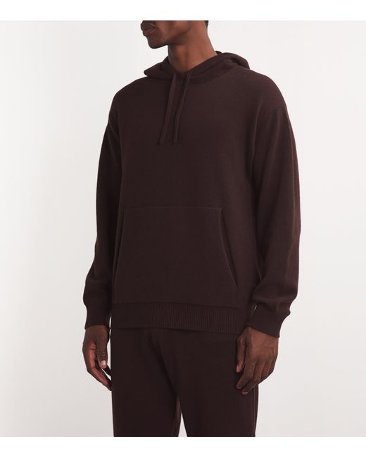 Harrods Brown Cashmere Hoodie for men