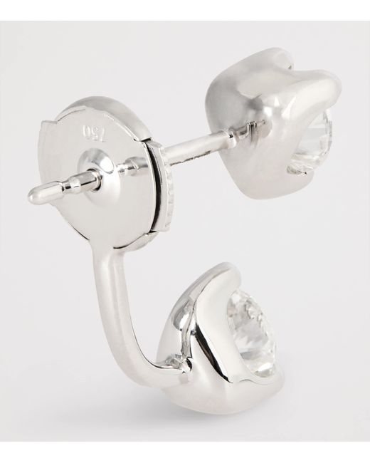Anita Ko White And Diamond Orbit Single Earring