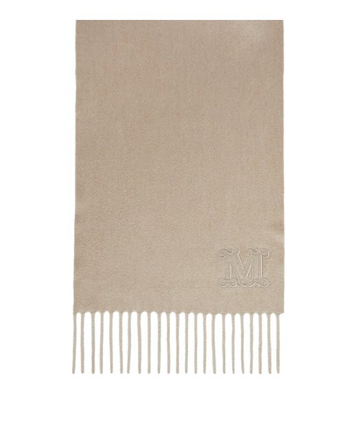 Max Mara White Cashmere Square Scarf