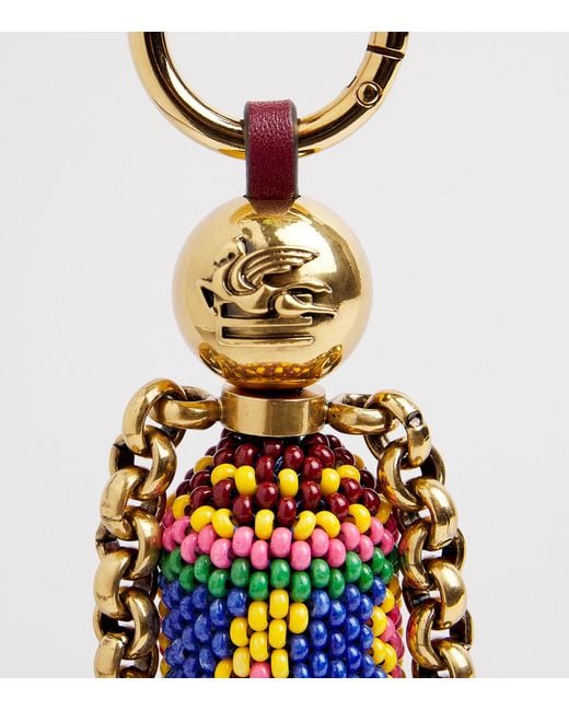 Etro White Doll Charm Keyring