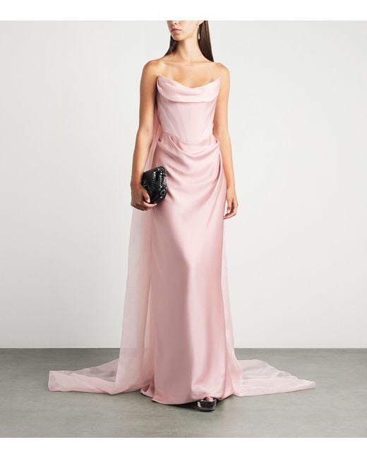 Vivienne Westwood Pink Galaxy Cape Gown