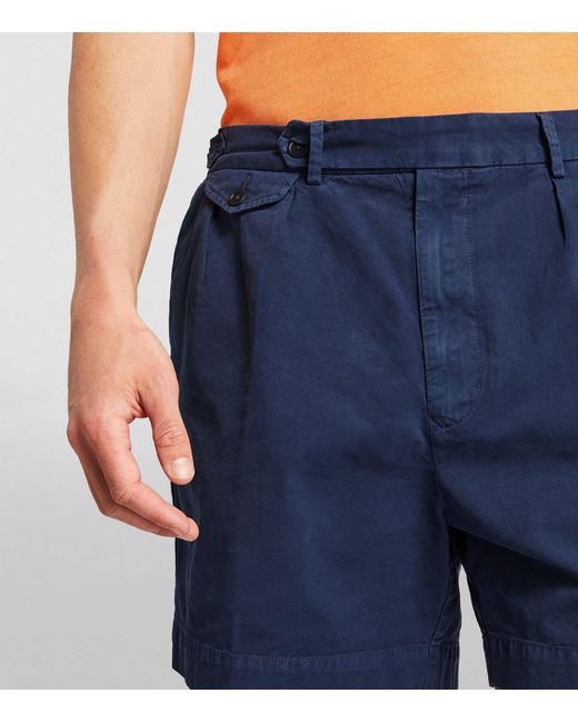 Polo Ralph Lauren Blue Cotton Tailored Shorts for men