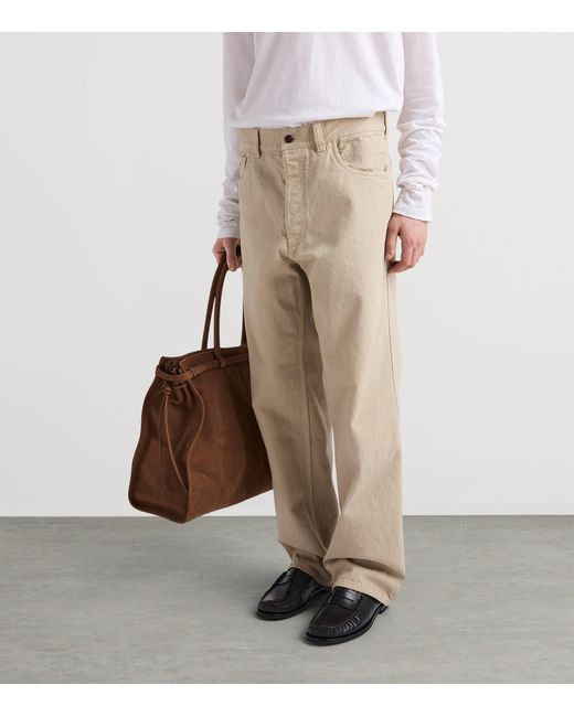 Prada Natural Old Denim Straight Jeans for men