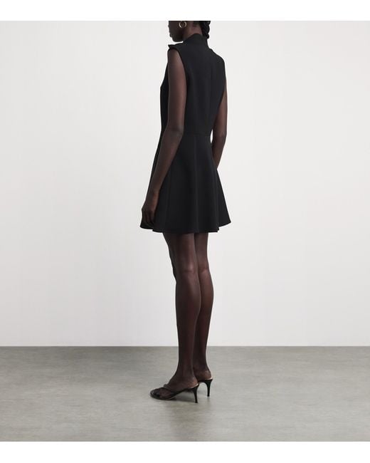 Claudie Pierlot Black Tie-Front Mini Dress