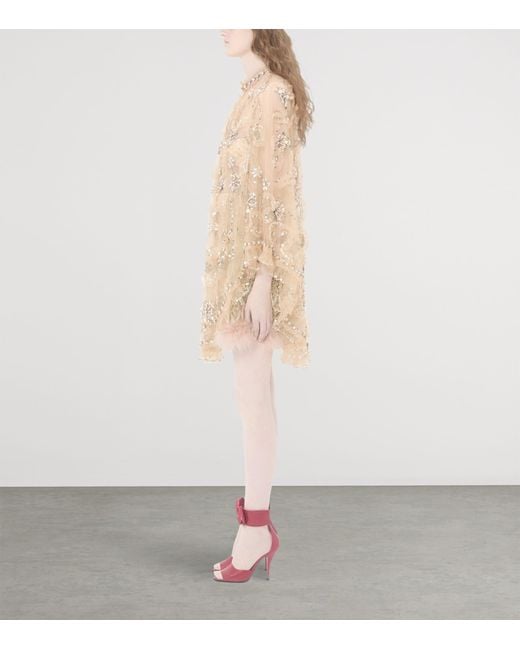 Valentino Natural Embellished Cape