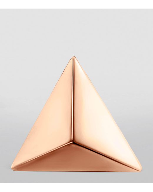 Maria Tash Natural Faceted Triangle Threaded Stud Earring