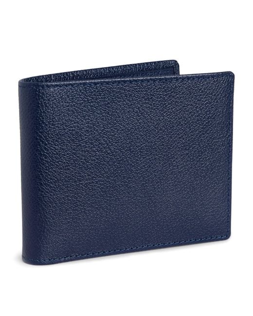 Ettinger Blue 6-Slot Capra Bifold Wallet