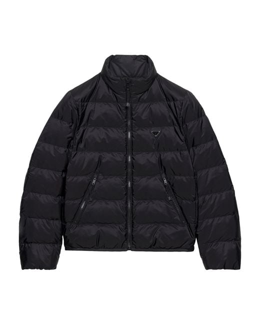 Prada Blue Re-Nylon Puffer Jacket for men