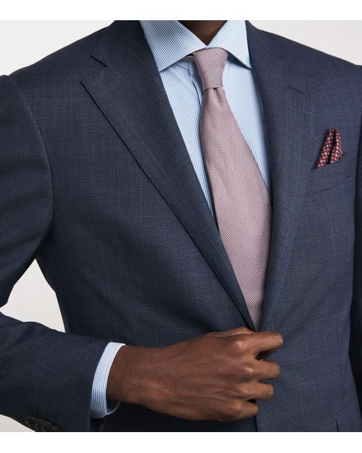 Corneliani Blue Stripe Formal Shirt for men