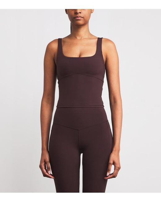 vuori Purple Alltheform Support Tank Top