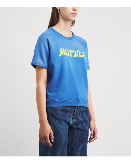 Mother Blue Cotton The Concert T-Shirt