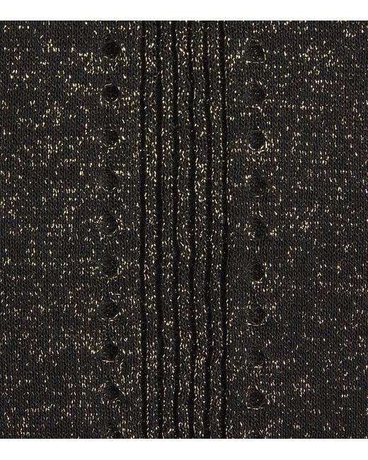 Joseph Black Metallic Lurex Leblanc Sweater