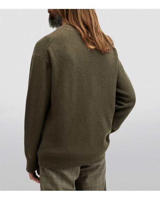 AllSaints Green Luka Sweater for men