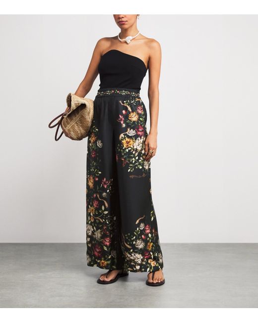 Agua Bendita Black Silk Tota Paramo Trousers