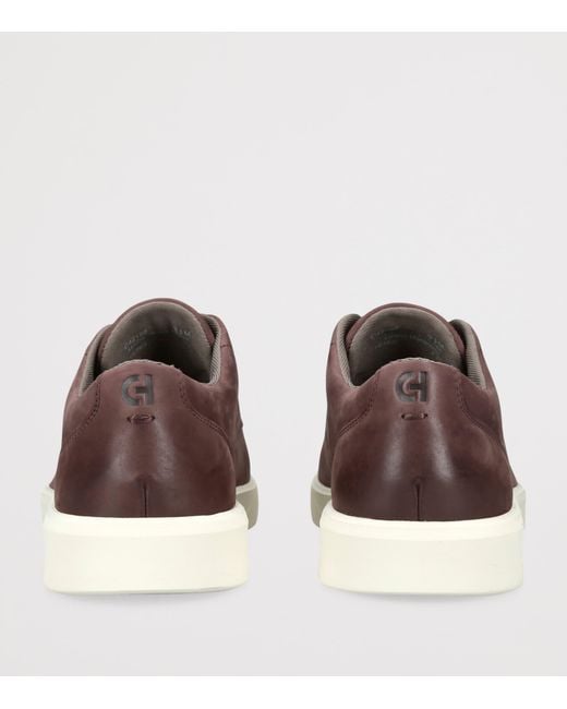 Cole Haan Brown Leather Grand Crosscourt Oxford Sneakers for men