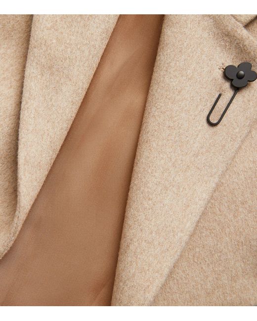 Lardini Natural Virgin Wool Overcoat for men