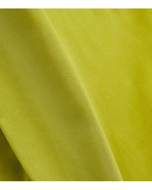 Nadine Mos Green Jersey Midi Slip Skirt