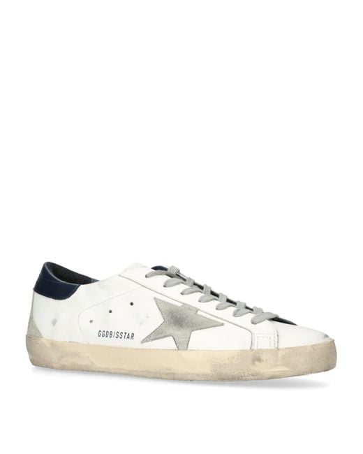 Golden Goose Deluxe Brand White Leather Superstar Classic Sneakers for men
