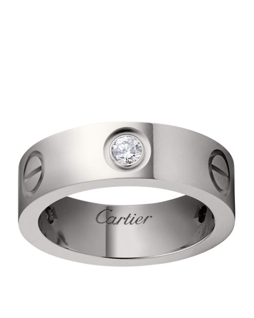 Cartier Metallic And Diamond Love Ring