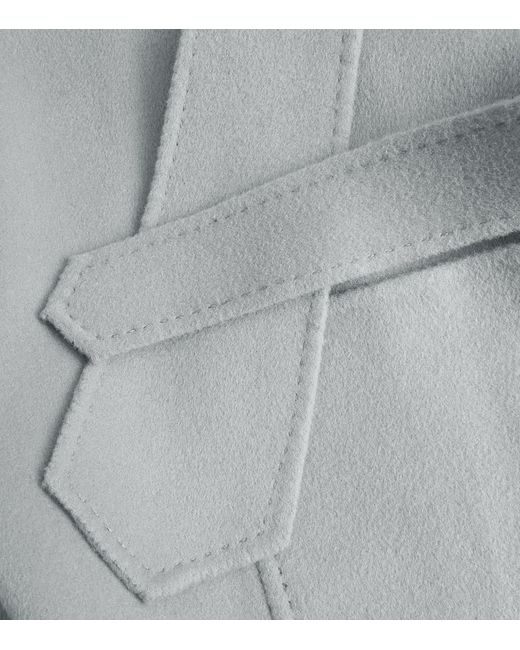 Wolk Morais Gray Cashmere Sleeveless On Set Wrap Coat