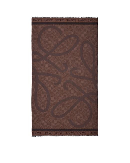Loewe Brown X Paula's Ibiza Cotton Anagram Jacquard Pareo