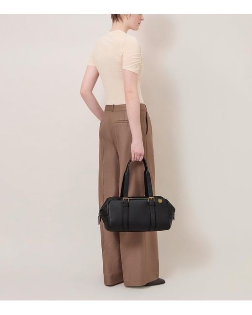 Mulberry Black Leather Boston Shoulder Bag