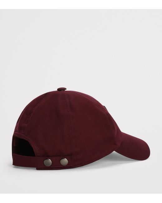 Dolce & Gabbana Red Cotton-Blend Logo Baseball Cap for men