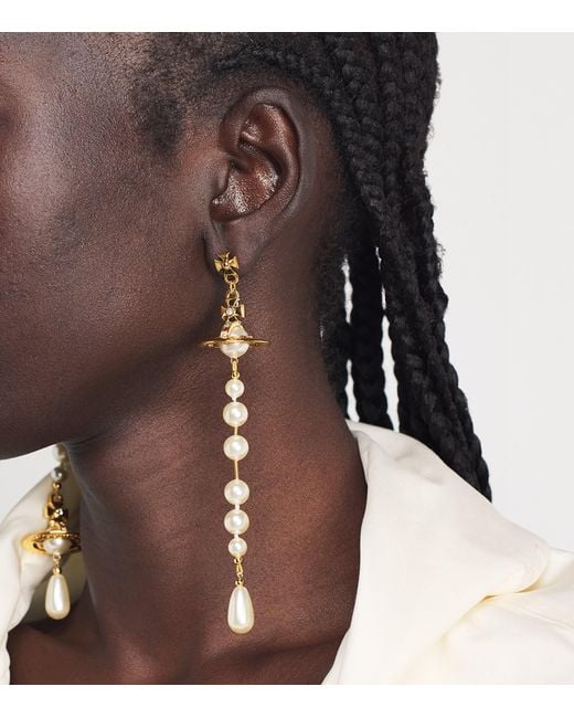 Vivienne Westwood Natural Broken Pearl Earrings