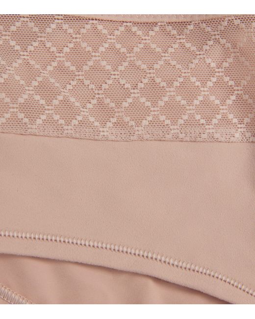 Chantelle Natural Lace-Detail Norah Shorty Briefs