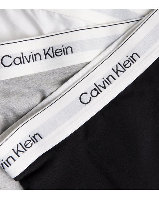 Calvin Klein White Cotton Stretch Icon Trunks for men