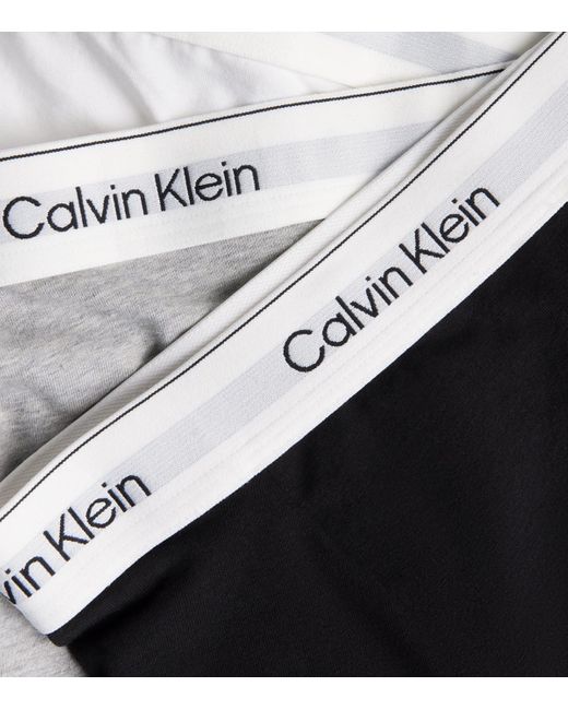Calvin Klein White Cotton Stretch Icon Trunks for men
