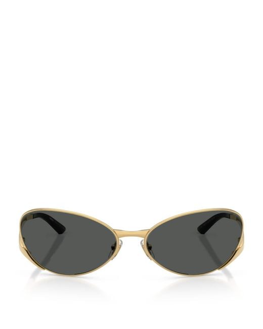 Versace Metallic Oval Sunglasses