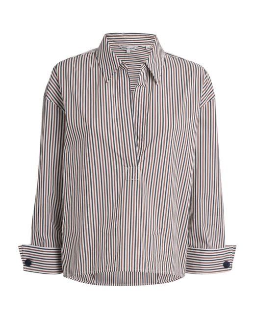 Veronica Beard Gray Stripe Draymond Shirt