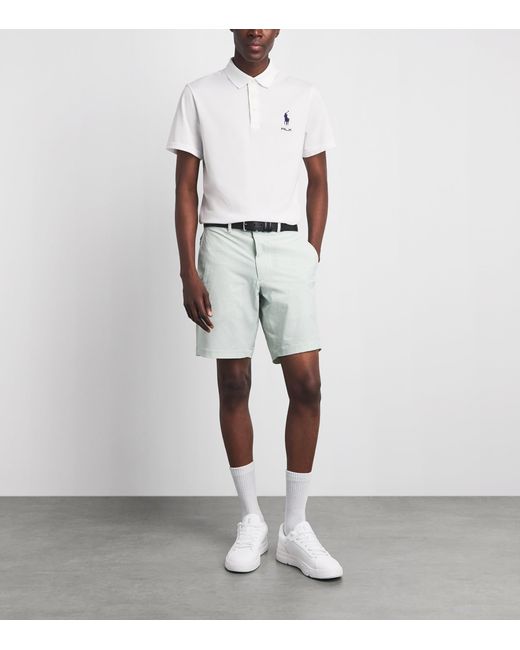 Ralph Lauren White Tour Polo Shirt for men