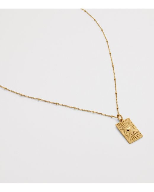 Monica Vinader Metallic Vermeil Talisman Heart Charm