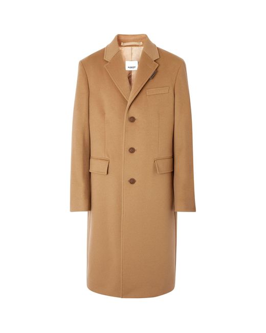 Burberry Wool-cashmere Coat in Brown for Men - Lyst