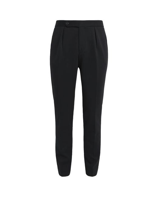 Polo Ralph Lauren Black Double-Knit Tailored Trousers for men