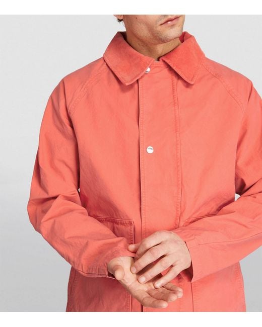 NN07 Pink Corduroy-collar Glenn Jacket for men