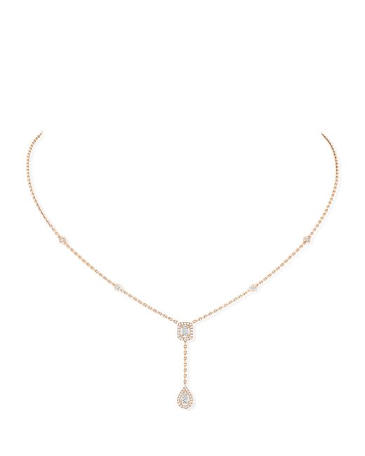 Messika Natural My Twin And Diamond Pendant Necklace