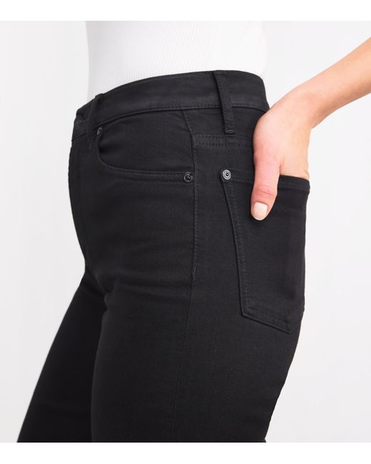 7 For All Mankind Black Modern Dojo Soho Flared Jeans