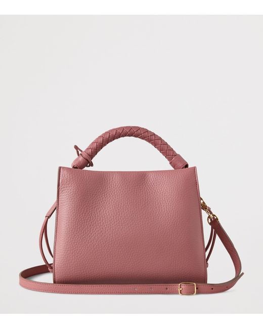 Mulberry Pink Small Leather Iris Shoulder Bag