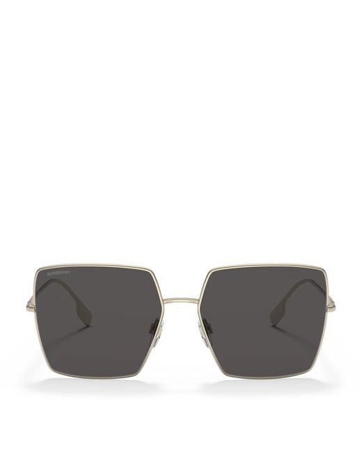 Burberry Gray Metal Daphne Sunglasses